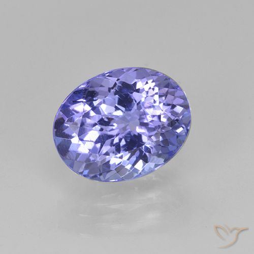 Tanzanita azul natural 2,05ct, corte oval, VS-SI