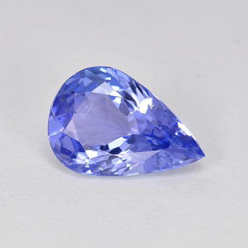 Tanzanita azul natural 1,75ct, formato de pêra, VS-SI
