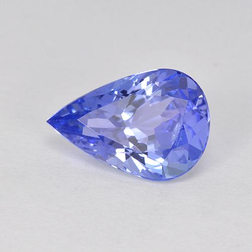 Tanzanita azul natural 1,75ct, formato de pêra, VS-SI