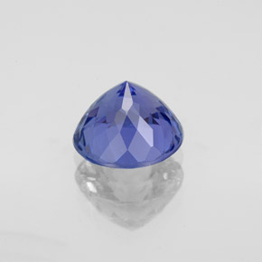 Tanzanita azul natural 2,08ct, corte redondo, VVS