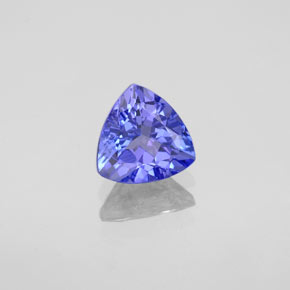 Tanzanita azul natural 0,95ct, trillion, VVS