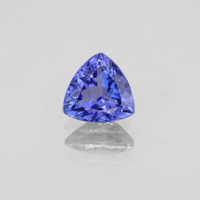 Tanzanita azul natural 0,89ct, trillion, VS-SI