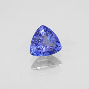 Tanzanita azul natural 0,89ct, trillion, VS-SI