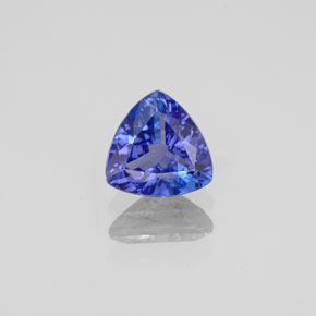 Tanzanita azul natural 0,84ct, trillion, VS-SI