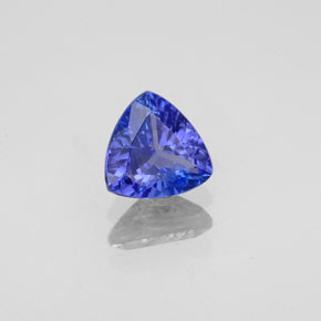 Tanzanita azul natural 0,84ct, trillion, VS-SI