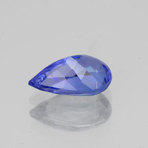 Tanzanita azul natural 1,42ct, formato de pêra, VS-SI