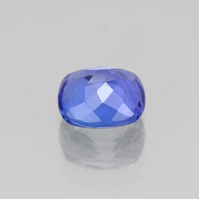 Tanzanita azul natural 1,00ct, almofada cortada, VVS