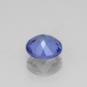 Tanzanita azul natural 1,16ct, corte redondo, VS