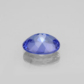 Tanzanita azul natural 1,30ct, corte oval, VVS