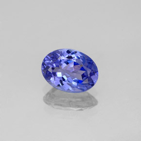 Tanzanita azul natural 1,20ct, corte oval, VVS-VS