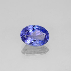 Tanzanita azul natural 1,20ct, corte oval, VVS-VS