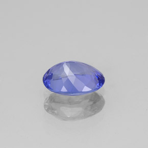 Tanzanita azul natural 1,20ct, corte oval, VVS-VS