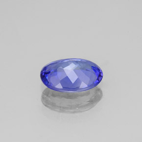 Tanzanita azul natural 1,26ct, corte oval, VS