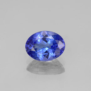 Tanzanita azul natural 1,45ct, corte oval, VVS