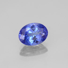 Tanzanita azul natural 1,45ct, corte oval, VVS