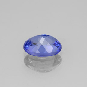 Tanzanita azul natural 1,45ct, corte oval, VVS