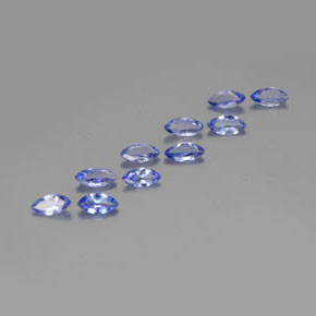 Pedras preciosas de tanzanita azul natural de 3,37 ct, marquise, VS-SI