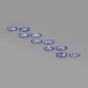 Pedras preciosas de tanzanita azul natural de 3,37 ct, marquise, VS-SI