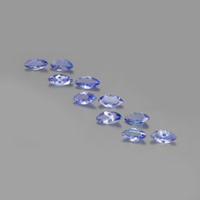 Pedras preciosas de tanzanita azul natural de 3,01 ct, marquise, VS-SI