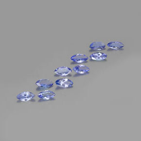 Pedras preciosas de tanzanita azul natural de 3,01 ct, marquise, VS-SI