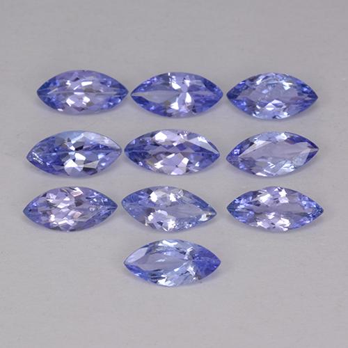 Pedras preciosas de tanzanita azul natural de 3,30 ct, marquise, VS-SI