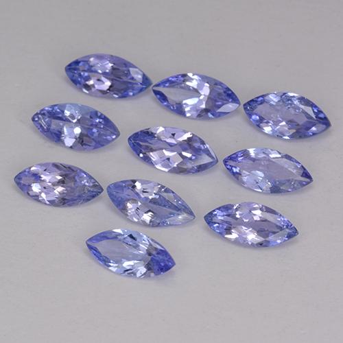 Pedras preciosas de tanzanita azul natural de 3,30 ct, marquise, VS-SI