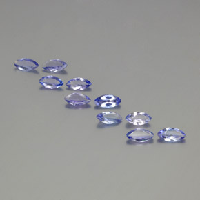 Pedras preciosas de Tanzanita azul intenso natural de 3.30 ct, Marquesa, VS-SI