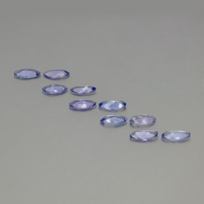 Pedras preciosas de Tanzanita azul intenso natural de 3.30 ct, Marquesa, VS-SI