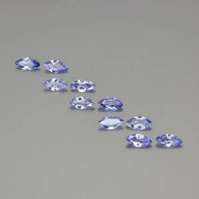 Pedras preciosas de tanzanita azul natural de 2,65 ct, marquise, VS-SI