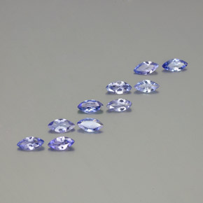 Pedras preciosas de tanzanita azul natural de 2,65 ct, marquise, VS-SI