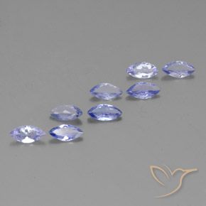 Pedras preciosas de Tanzanita Violeta Azul natural de 2.30 ct, Marquesa, VS-SI