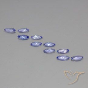 Pedras preciosas de tanzanita azul natural de 2,97 ct, marquise, VS-SI
