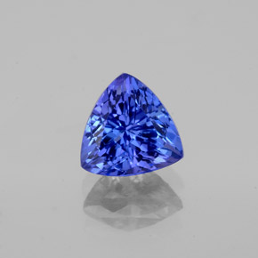 Tanzanita azul natural 1,33ct, trillion, VS