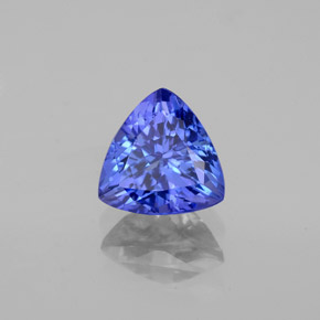 Tanzanita azul natural 1,33ct, trillion, VS