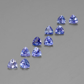 Pedras preciosas de tanzanita azul natural de  ct, trillion, VS