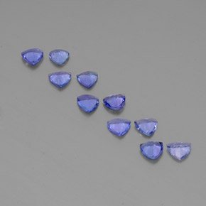Pedras preciosas de tanzanita azul natural de  ct, trillion, VS