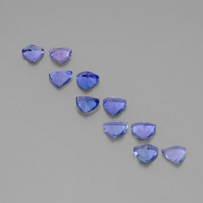 Pedras preciosas de tanzanita azul natural de  ct, trillion, VS
