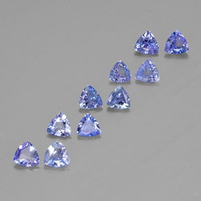 Pedras preciosas de tanzanita azul natural de  ct, trillion, VS