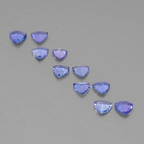 Pedras preciosas de tanzanita azul natural de  ct, trillion, VS