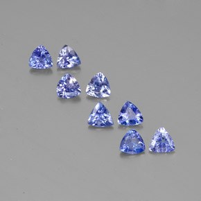 Pedras preciosas de tanzanita azul natural de  ct, trillion, VS