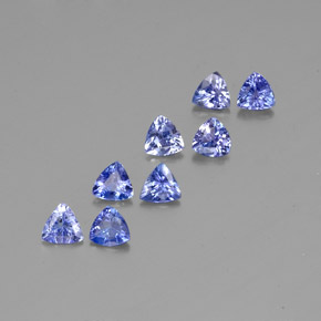 Pedras preciosas de tanzanita azul natural de  ct, trillion, VS