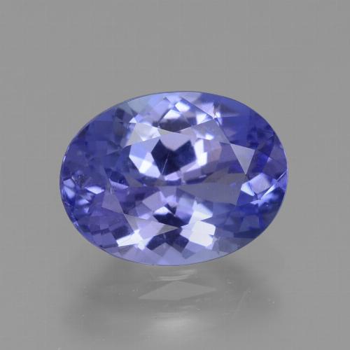 Tanzanita azul natural 1,89ct, corte oval, VVS-VS