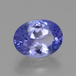 Tanzanita azul natural 1,89ct, corte oval, VVS-VS