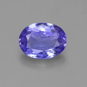 Tanzanita violeta natural 1,42ct, corte oval, VVS