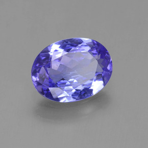 Tanzanita violeta natural 1,42ct, corte oval, VVS