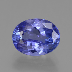 Tanzanita azul natural 2,08ct, corte oval, VS