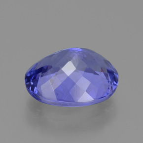 Tanzanita azul natural 2,08ct, corte oval, VS