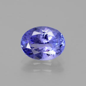 Tanzanita Azul Violeta Intenso Natural 1.86ct, Corte Oval, VVS