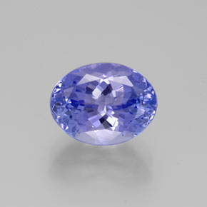 Tanzanita azul natural 2,67ct, corte oval, VS