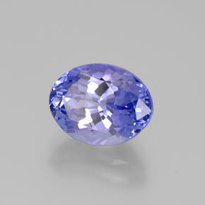 Tanzanita azul natural 2,67ct, corte oval, VS